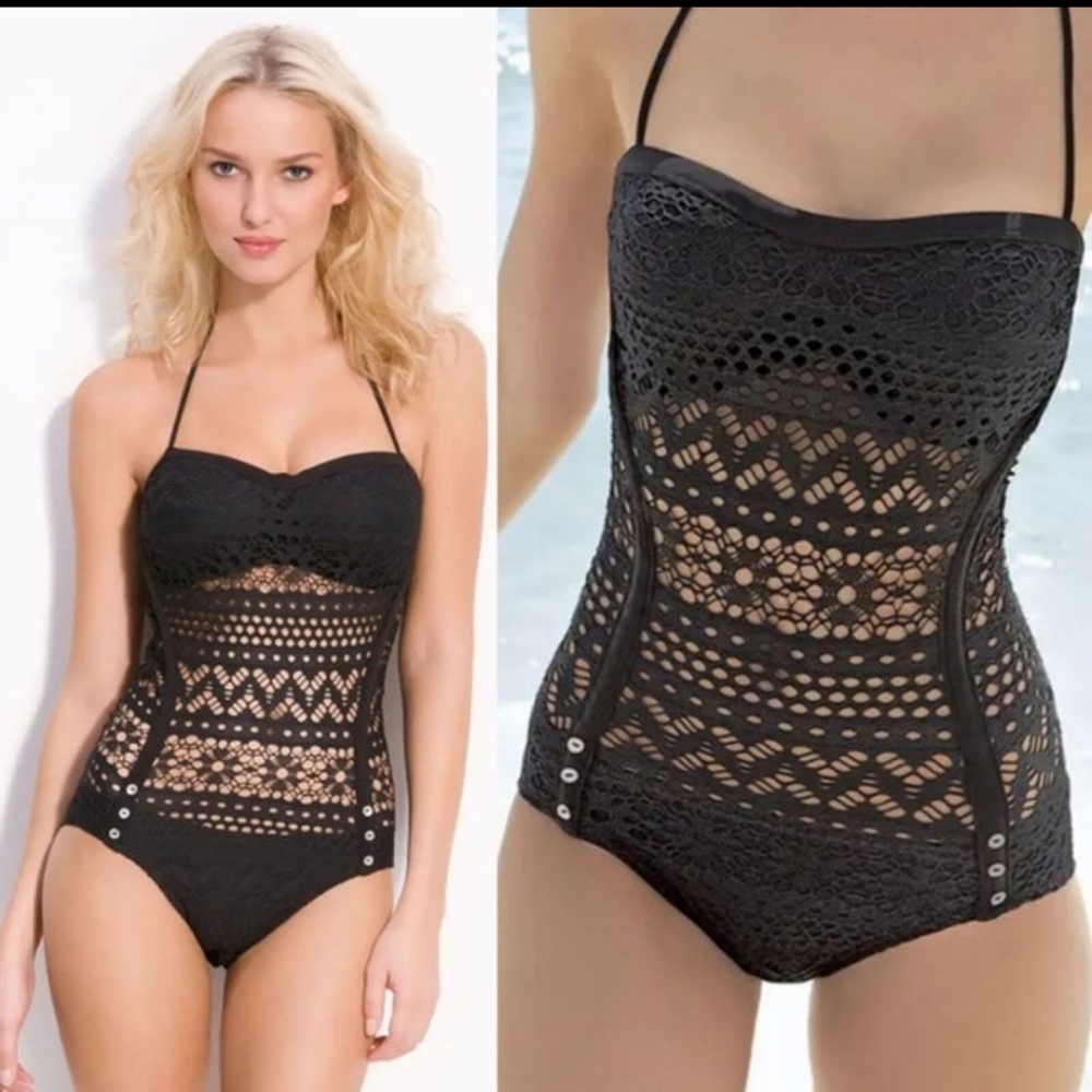 Robin Piccone Black One Piece swimsuit